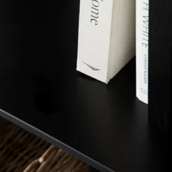 Cassidy Black 5-Tier Open Shelf – Modern Minimalist Study Storage Display Cabinet -Provincialhomeliving 1117262450 e