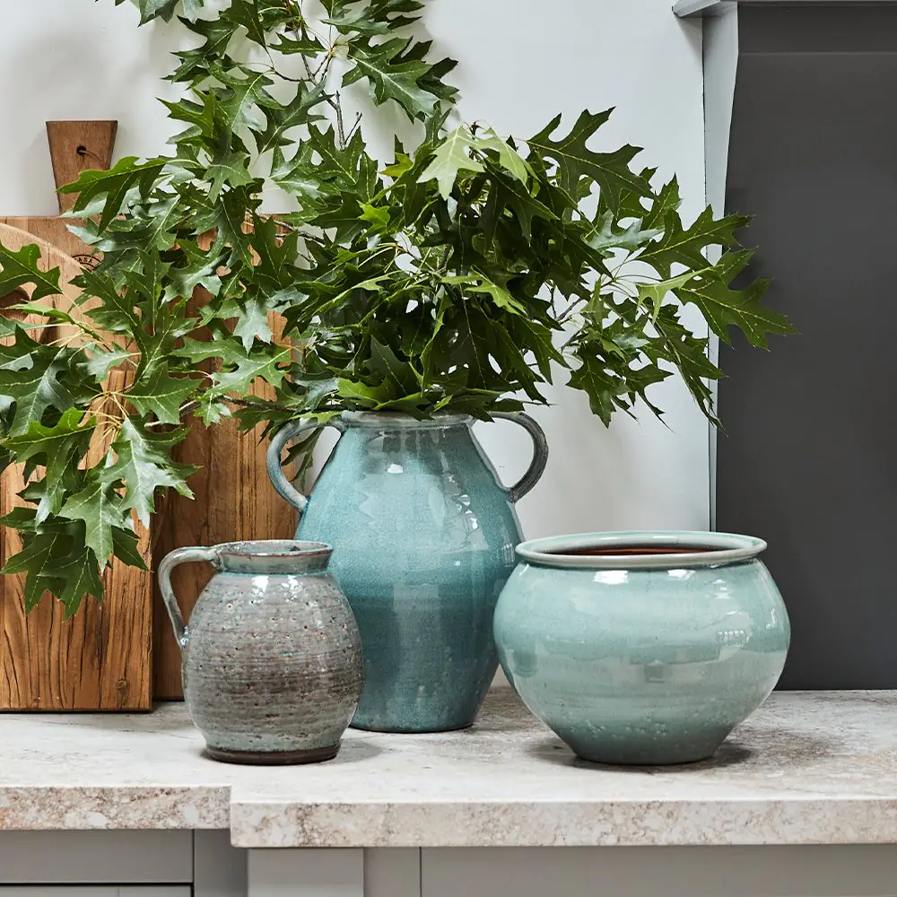 Compton Decorative Urn Lake Blue 4 Compton Decorative Urn Lake Blue - Image 2