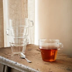 Barista Coffee Mug 4 Pack Clear