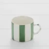 Alto Stripe Mug Green & White -Provincialhomeliving 1117262470 a