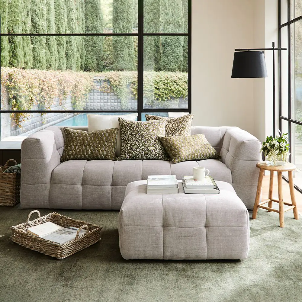 Rafferty 3 Seat Sofa Grey 4 Rafferty 3 Seat Sofa Grey - Image 2