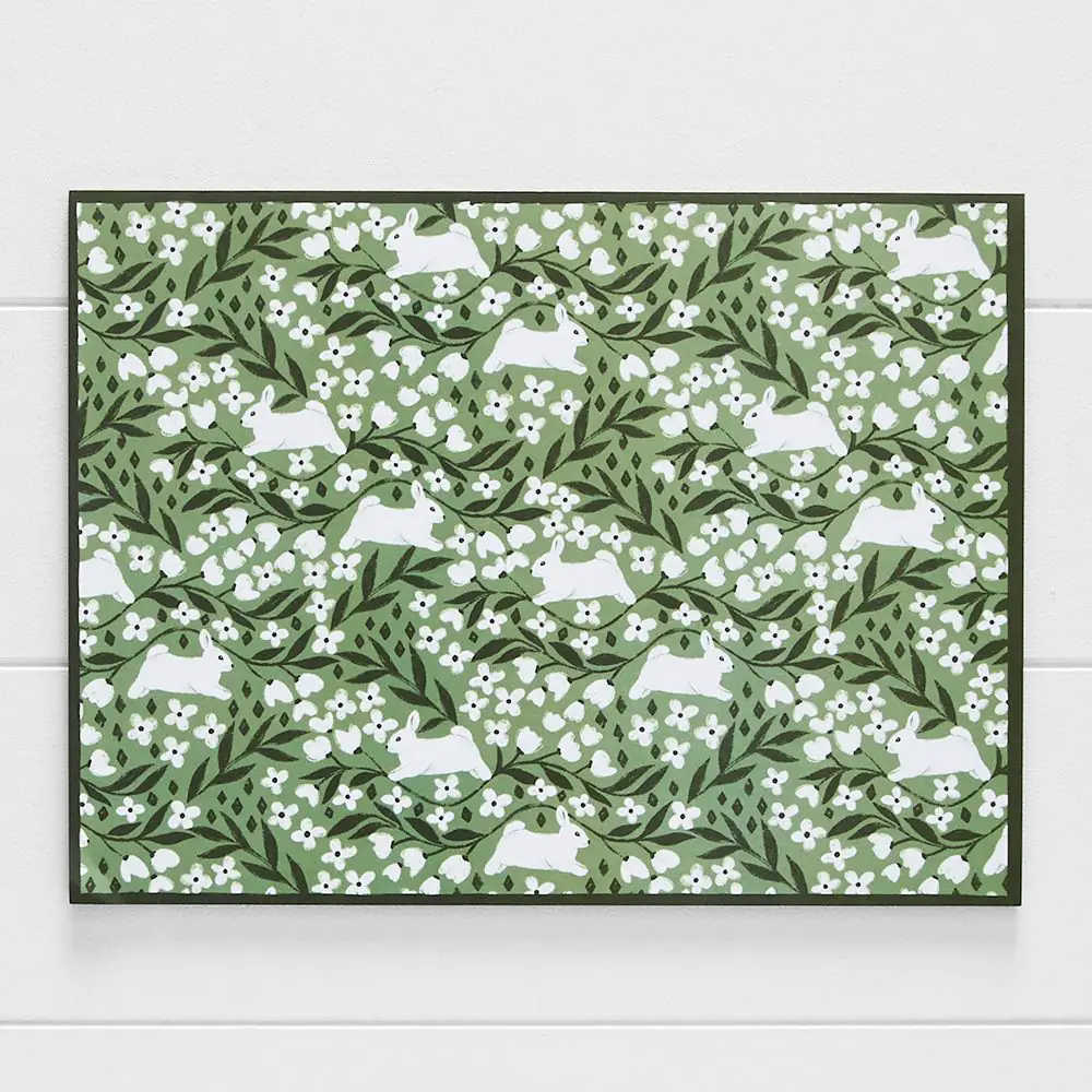 Harper Blossom Bunny Placemat 30 Pk GREEN 3 Harper Blossom Bunny Placemat 30 Pk GREEN