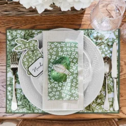 Harper Blossom Bunny Placemat 30 Pk GREEN 6 Harper Blossom Bunny Placemat 30 Pk GREEN -Provincialhomeliving 1117262494 b 1