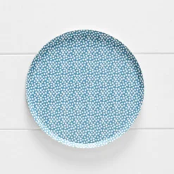 Pebble Paper Plate 10 Pk Blue
