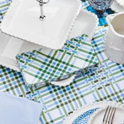 Lattice Green Dinner Serviettes 30 Pk GREEN -Provincialhomeliving 1117262501 b