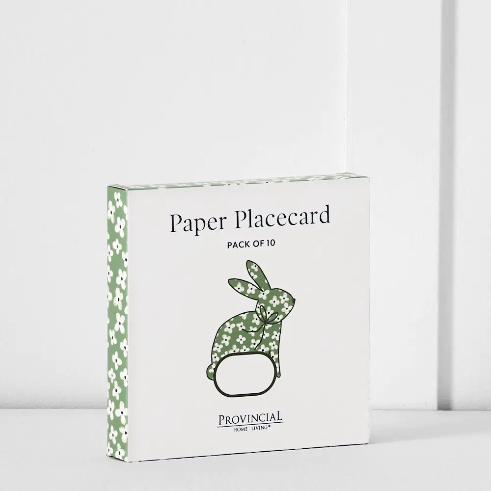 Blossom Bunny Placecard 10 Pk GREEN 5 Blossom Bunny Placecard 10 Pk GREEN - Image 3