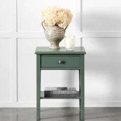Bella Bedside Table Olive