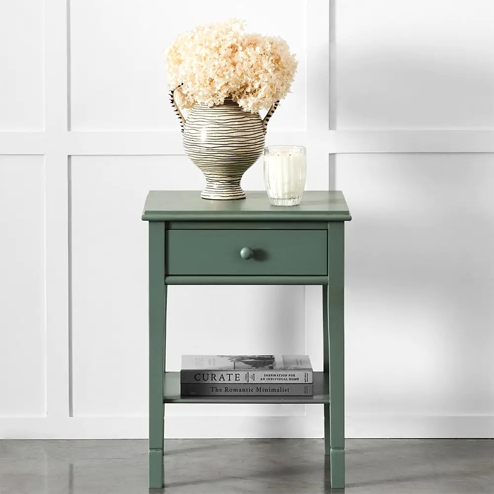 Bella Bedside Table Olive 3 Bella Bedside Table Olive