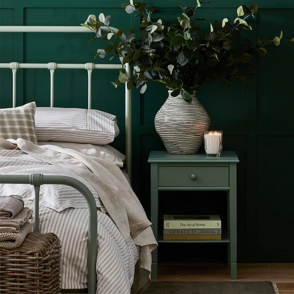 Bella Bedside Table Olive 4 Bella Bedside Table Olive - Image 2