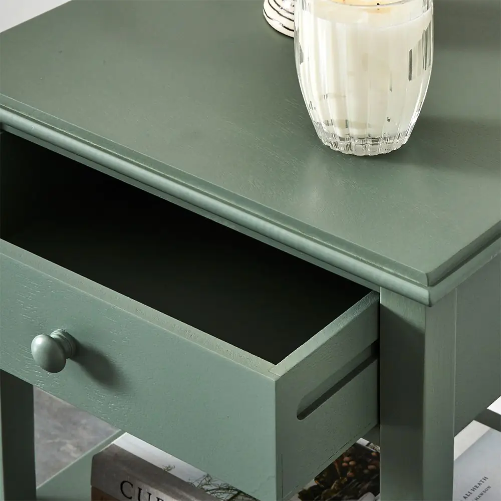 Bella Bedside Table Olive 6 Bella Bedside Table Olive - Image 4