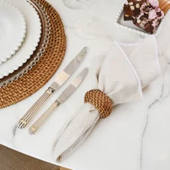 Indra Napkin Ring Honey -Provincialhomeliving 1117262566 c