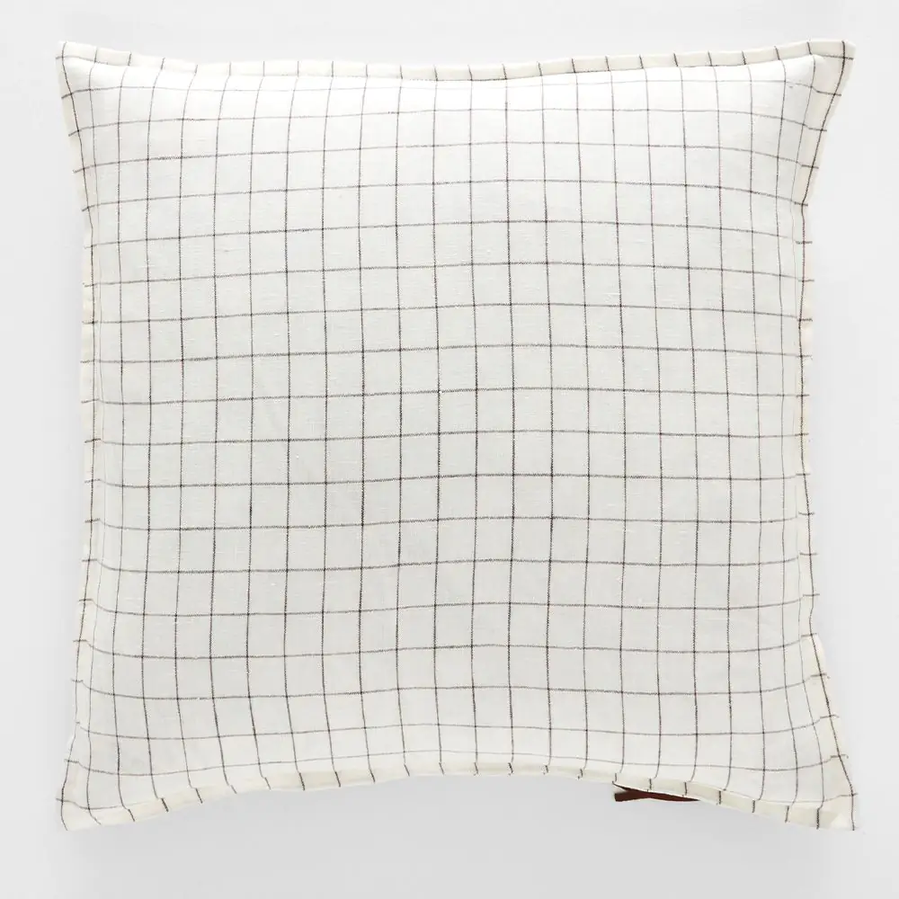 Graph Check Cushion 55x55 Kimba Sand 3 Graph Check Cushion 55x55 Kimba Sand