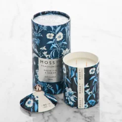 Fresh Fig & Cedar Candle Blue 7 Fresh Fig & Cedar Candle Blue -Provincialhomeliving 1117262604 b