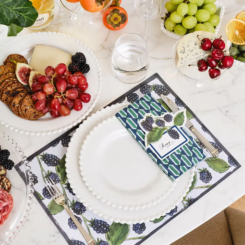 Harper Blackberry Placemat 30 Pk Ink 5 Harper Blackberry Placemat 30 Pk Ink - Image 3