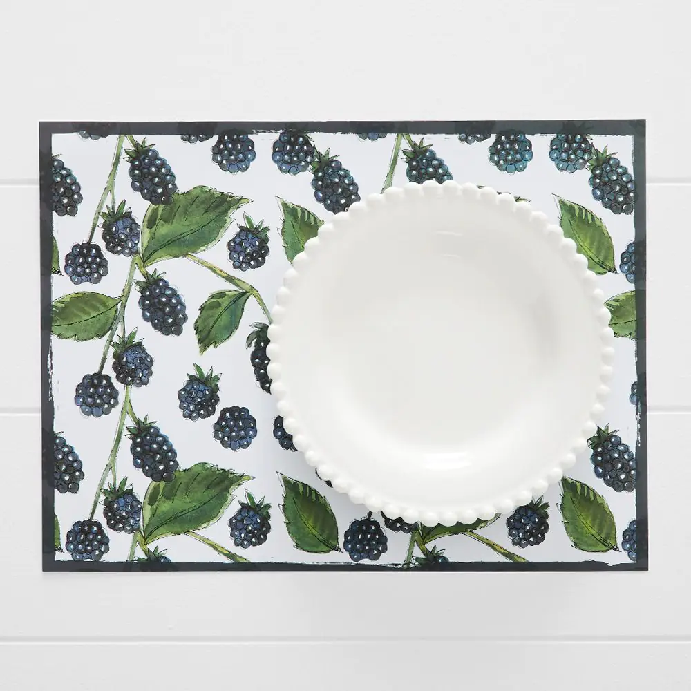 Harper Blackberry Placemat 30 Pk Ink 6 Harper Blackberry Placemat 30 Pk Ink - Image 4