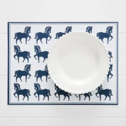 Harper Canter Placemat 30 Pk Navy -Provincialhomeliving 1117262636 c