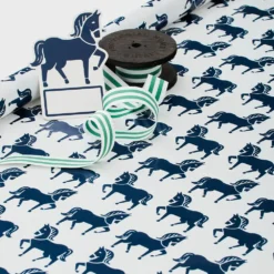 Canter Wrapping Paper 3m Navy -Provincialhomeliving 1117262645 c
