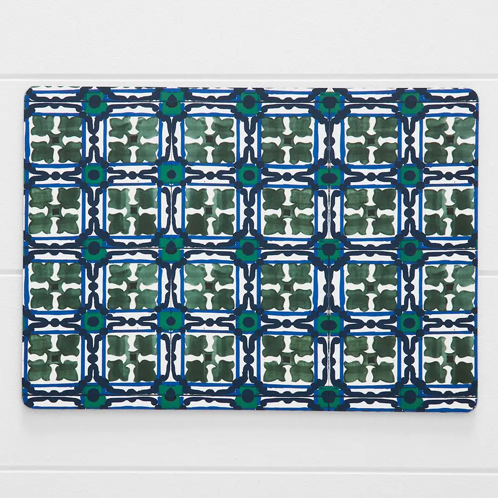 Porter Mykonos Placemat Green & Blue 3 Porter Mykonos Placemat Green & Blue