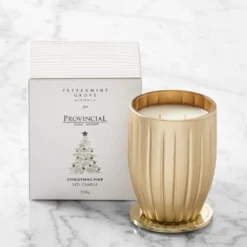 Noelle Christmas Pine Candle White