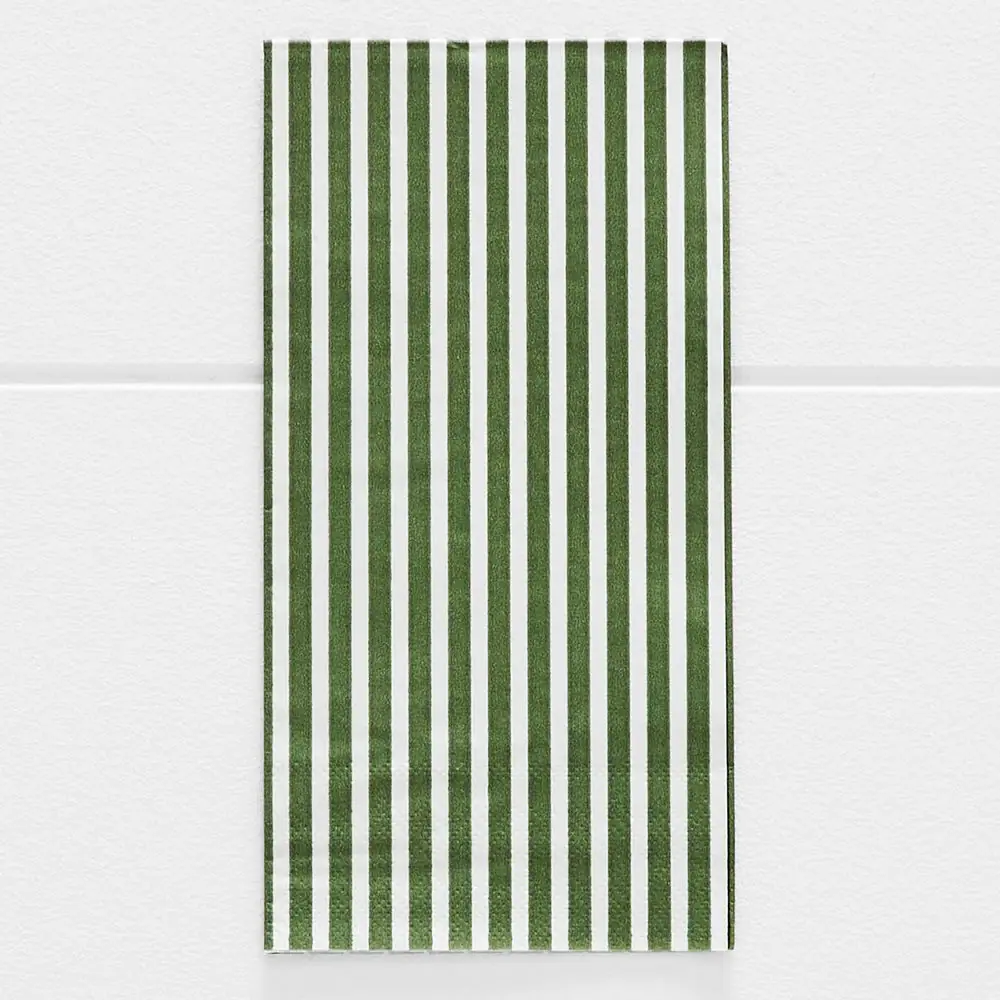 Noelle Nordic Stripe Dinner Serviette 30 Pk GREEN 3 Noelle Nordic Stripe Dinner Serviette 30 Pk GREEN
