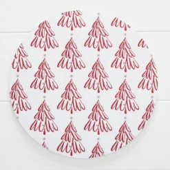 Noelle Vintage Tier Tree Placemat 30 Pk RED