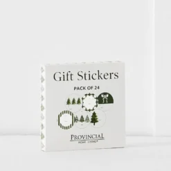 Noelle Christmas Gift Stickers Green 24 Pack – Elegant Melbourne-Crafted Festive Labels