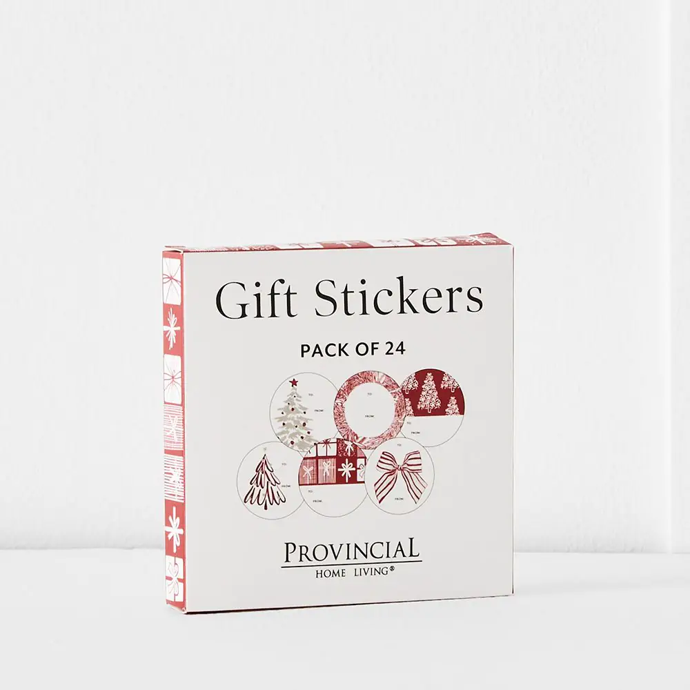 Noelle Gift Sticker 24 Pk RED 3 Noelle Gift Sticker 24 Pk RED