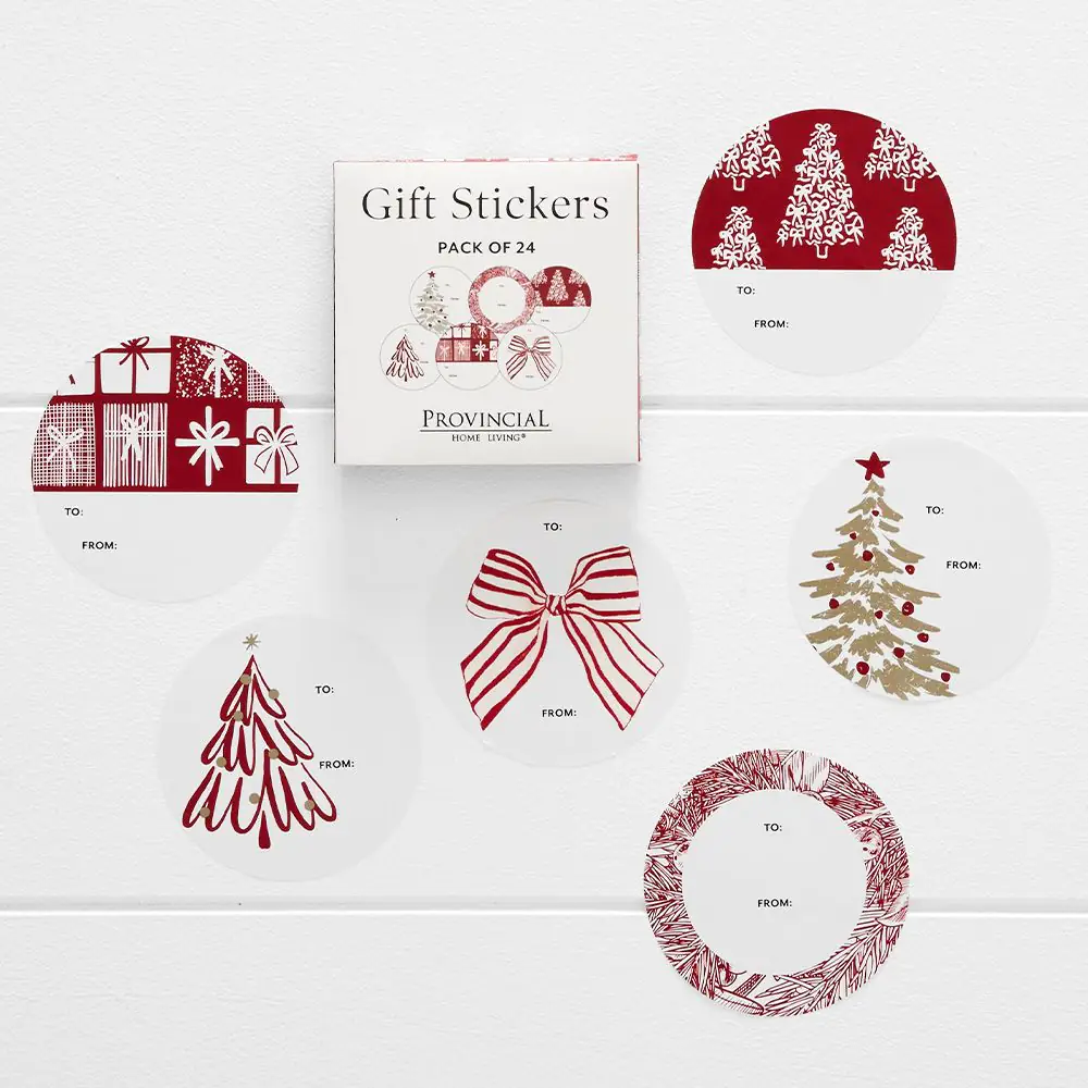 Noelle Gift Sticker 24 Pk RED 4 Noelle Gift Sticker 24 Pk RED - Image 2