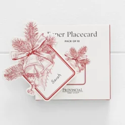 Noelle Vintage Celebration Red Holiday Placecards – 10 Pack Festive Christmas Table Settings -Provincialhomeliving 1117262723 d