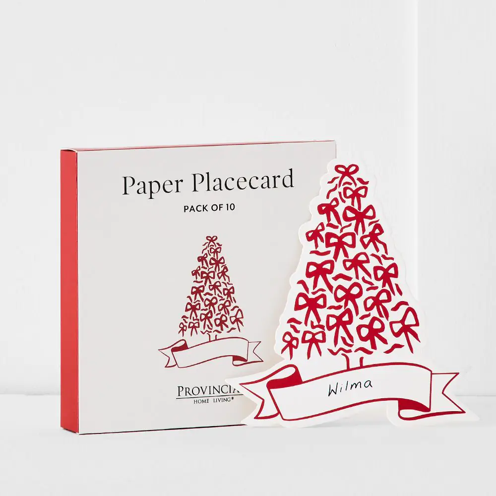 Noelle Vintage Bow Placecard 10 Pk RED 3 Noelle Vintage Bow Placecard 10 Pk RED