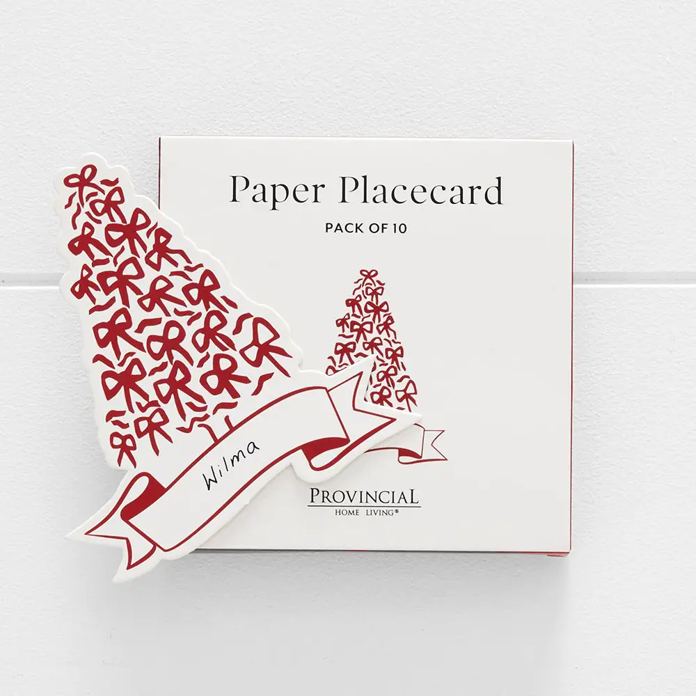 Noelle Vintage Bow Placecard 10 Pk RED 6 Noelle Vintage Bow Placecard 10 Pk RED - Image 4