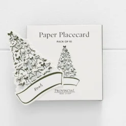 Noelle Nordic Bow Tree Placecard 10 Pk GREEN -Provincialhomeliving 1117262726 d