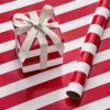 Noelle Vintage Stripe Wrapping Paper - 3m RED -Provincialhomeliving 1117262745 a