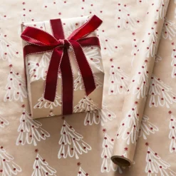 Noelle Vintage Tier Tree Wrapping Paper - 3m Natural