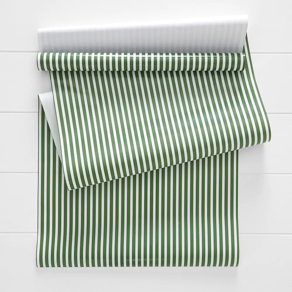 Noelle Nordic Stripe Paper Runner GREEN 3 Noelle Nordic Stripe Paper Runner GREEN