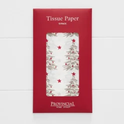 Noelle Vintage Tree Tissue Paper 10 Pk RED