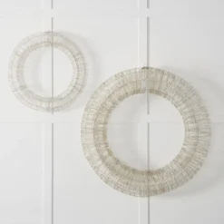 Noelle LED Wreath 50cm White 9 Noelle LED Wreath 50cm White -Provincialhomeliving 1117262761 d