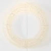 Noelle 80cm LED White Iron Wreath – Modern Circular Minimalist Festive Wall Decor -Provincialhomeliving 1117262762 a