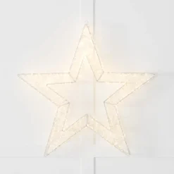 Noelle LED Wreath 55cm White