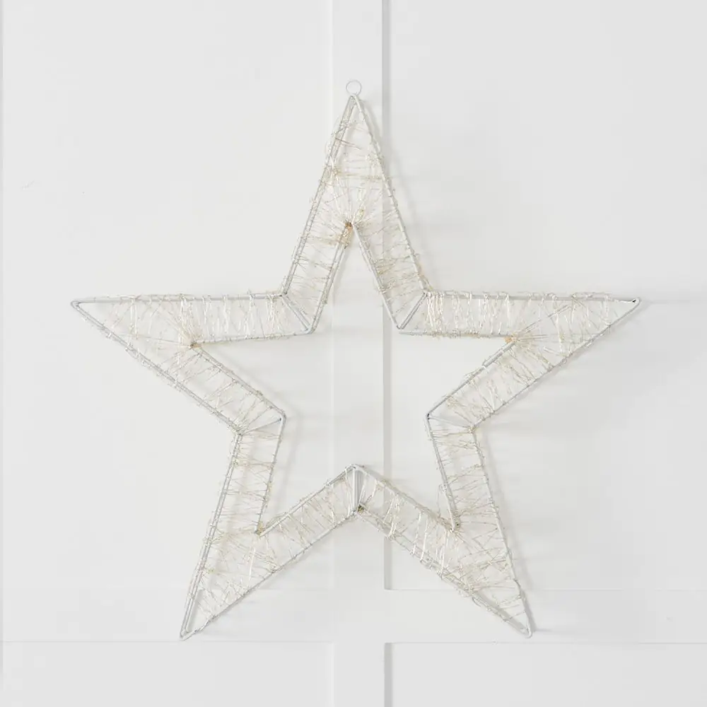 Noelle LED Wreath 55cm White 4 Noelle LED Wreath 55cm White - Image 2