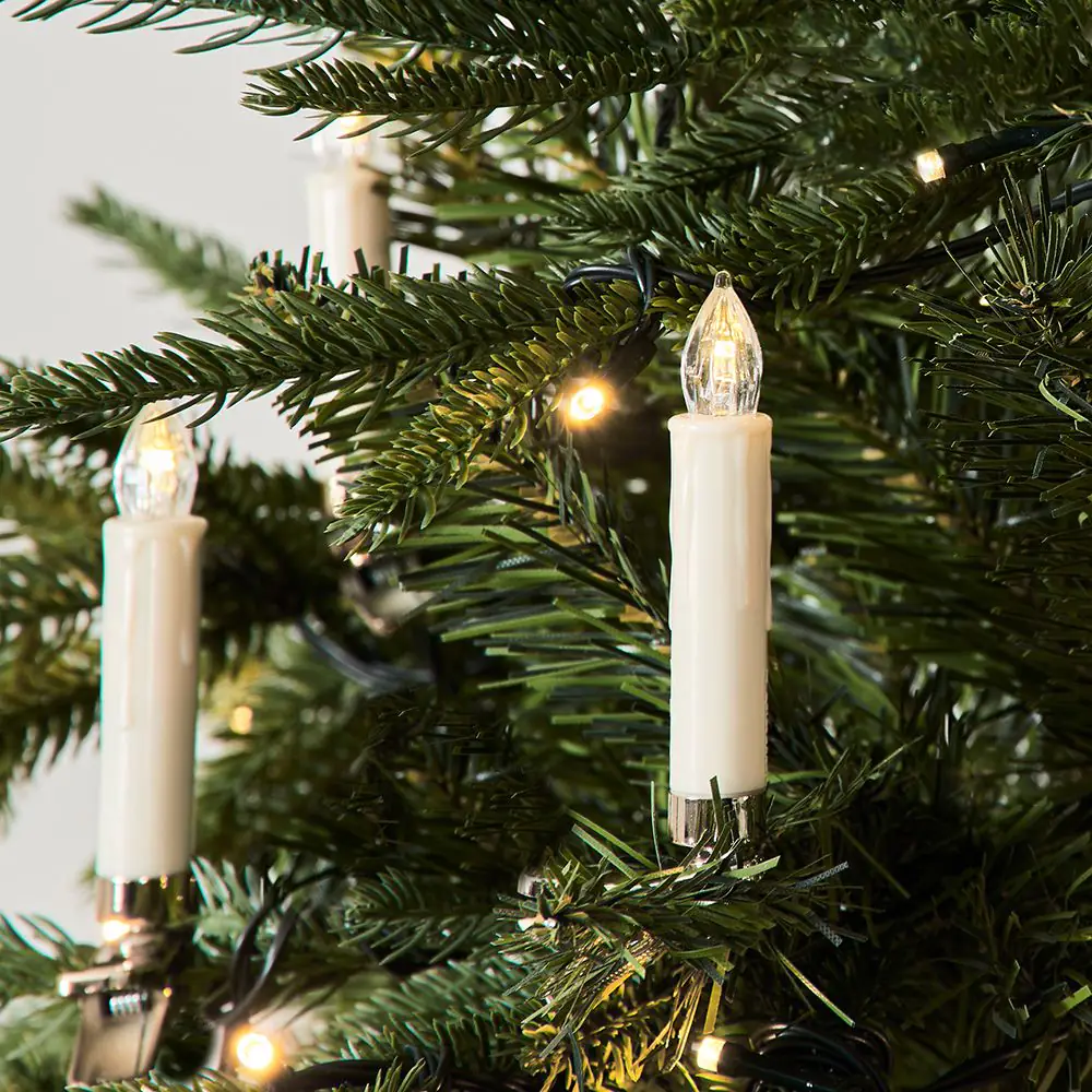 Noelle Pillar Candle Clip 10 Pk White 3 Noelle Pillar Candle Clip 10 Pk White