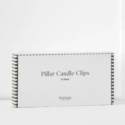 Noelle Pillar Candle Clip 10 Pk White 5 Noelle Pillar Candle Clip 10 Pk White -Provincialhomeliving 1117262764 b