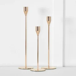 Noelle Vintage Candlestick M Gold -Provincialhomeliving 1117262769 d