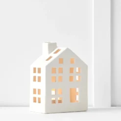 Noelle Terrace Tealight Holder White