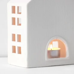 Noelle Terrace Tealight Holder White -Provincialhomeliving 1117262774 c