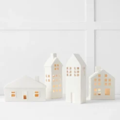 Noelle Barn Tealight Holder White 9 Noelle Barn Tealight Holder White -Provincialhomeliving 1117262775 d