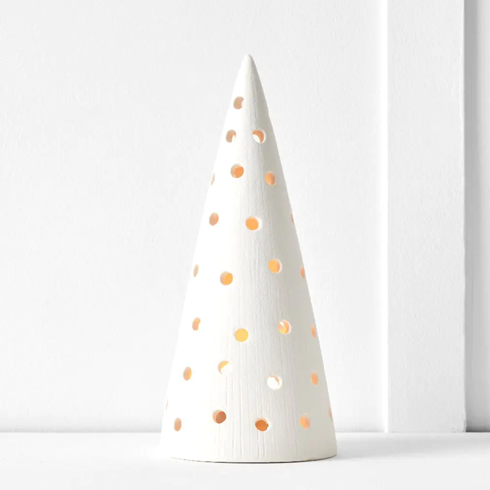 Noelle Tealight Tree L White 3 Noelle Tealight Tree L White