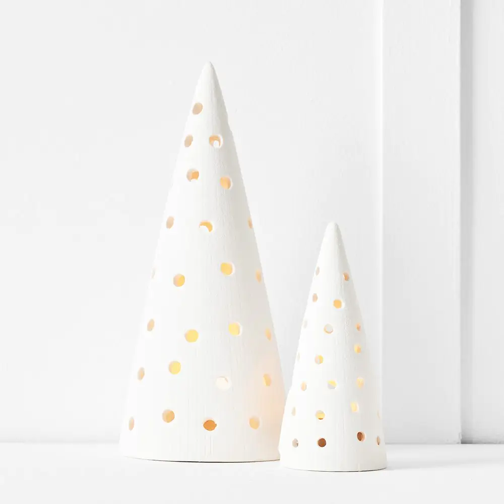 Noelle Tealight Tree L White 5 Noelle Tealight Tree L White - Image 3