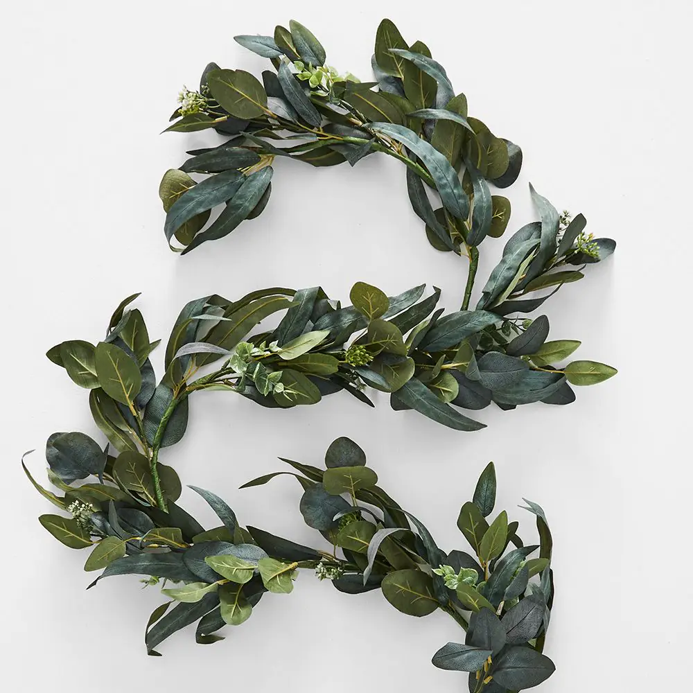 Noelle Eucalyptus Garland Green with Berry Clusters - Australian Botanical Festive Mantle Decor 3 Noelle Eucalyptus Garland Green with Berry Clusters - Australian Botanical Festive Mantle Decor