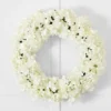 Noelle Hydrangea Wreath 65cm White 2 Noelle Hydrangea Wreath 65cm White -Provincialhomeliving 1117262797 a